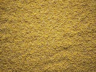 Dried, legume, leguminous plants, structure, millet, backdrop, background. Flat lay, top view.