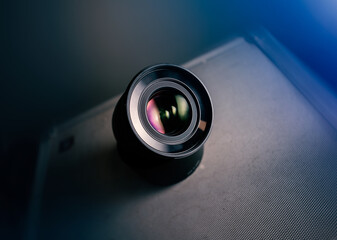 closeup of a lens