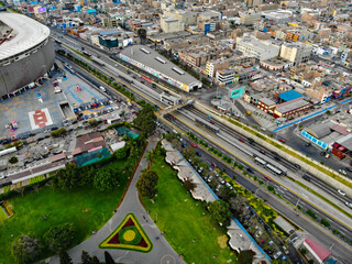 Obraz premium Sky view from Jesus Maria in Lima Peru, photo taken by drone