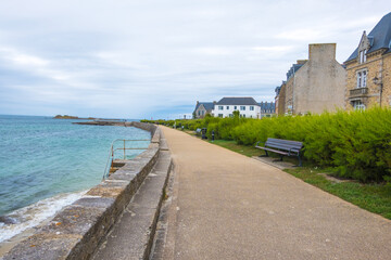 Fototapeta premium The town of Roscoff in coast of the north of France, Brittany France