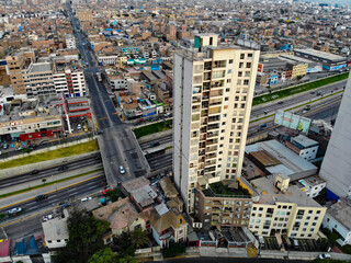 Sky view from Jesus Maria in Lima Peru, photo taken by drone