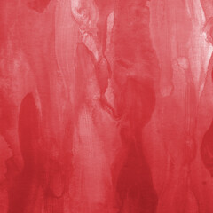 Fototapeta premium Red ink and watercolor texture on white paper background. Gradient paint strokes and decalcomania effect. Hand-painted gouache abstract image. Mess on the canvas. 