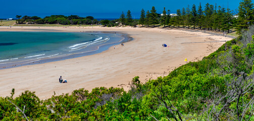 Coastline of the Great Ocean Road near Torquay, Australia