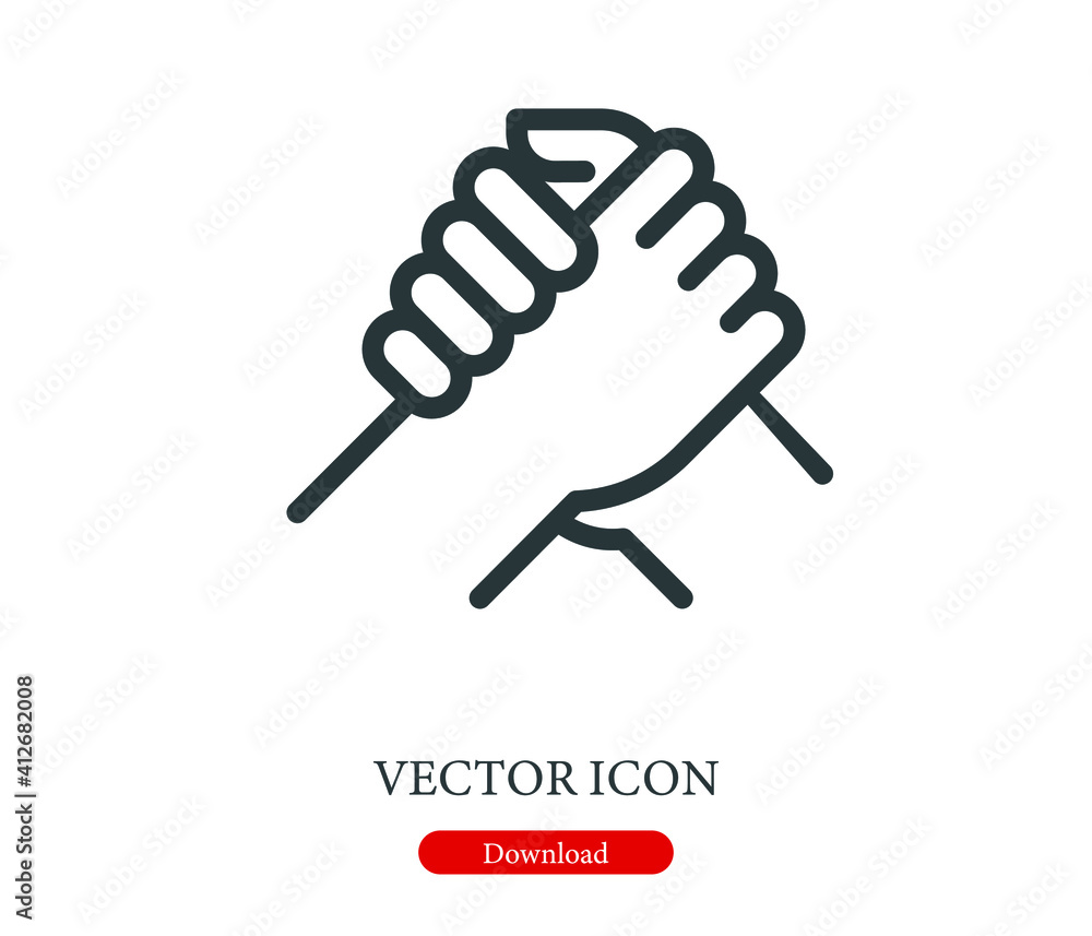 Poster support vector icon. editable stroke. linear symbol for use on web and mobile apps, logo, print medi