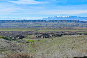 Ruins of Zangilan city in Karabakh 