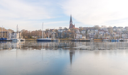 Fototapeta na wymiar Flensburg im Winter