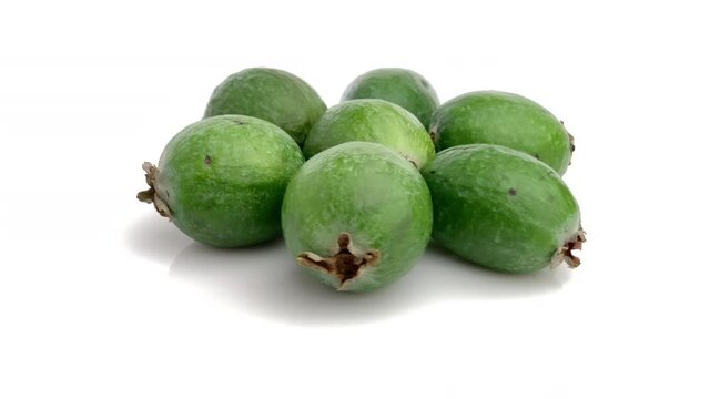 feijoa isolated on white background