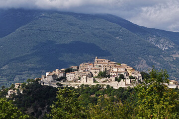 Fototapeta na wymiar cottanello, view of the village