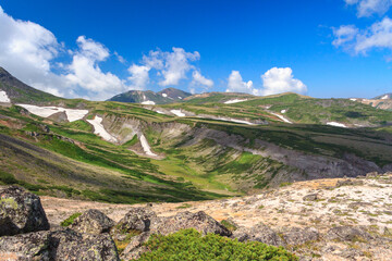 大雪山　赤岳山頂からの景色