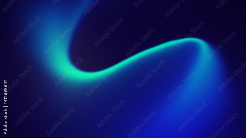 Poster abstract wave flowing blue and turquoise background. blurred dynamic background in 4k resolution.