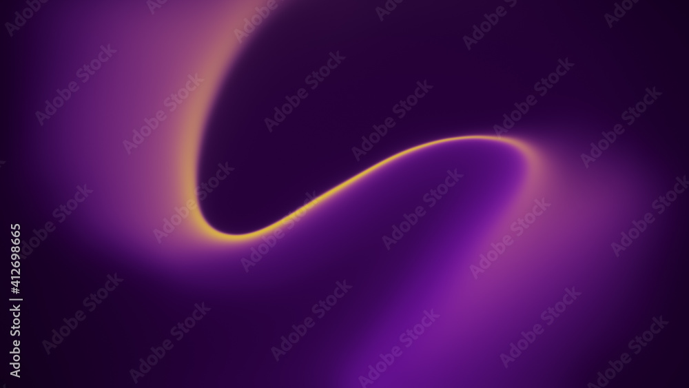 Poster abstract wave flowing purple and orange background. blurred dynamic background in 4k resolution.