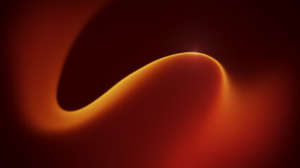 Abstract wave flowing orange, red and yellow background. Blurred dynamic background in 4k resolution.