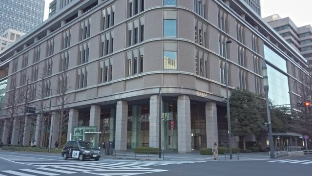 東京都千代田区丸の内の東京駅周辺の都市景観