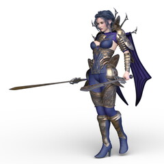 Obraz premium 戦う女戦士