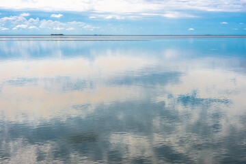 Peaceful Wadden Sea in Northern Germany