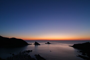 Susumi Coast at Dusk, Shimane, Japan