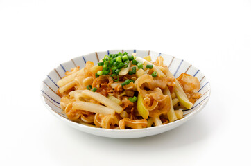 ミミガーと大根の皮イリチー