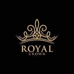 Royal Crown Logo Vector Template