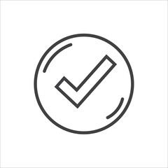 Simple approval related line vector icon It contains icons such as assurance, protection, accepted documents, quality checks.