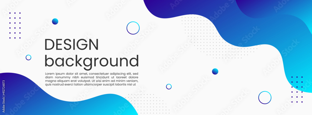 Wall mural modern template banner with gradient color. abstract background for social media, web sites.