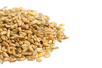 Freekeh Grain on a White Background