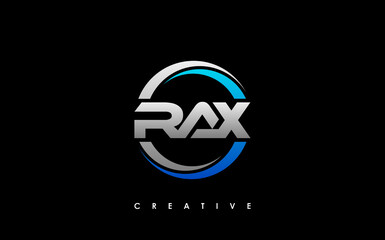 RAX Letter Initial Logo Design Template Vector Illustration