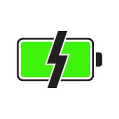battery charger icon design isolated on white background
