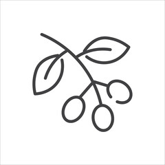 Simple coffee-related vector line icons.