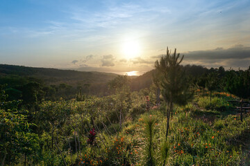 Beautiful view from Puncak Asmoro in Banyuwangi Indonesia