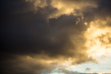stormy clouds developing