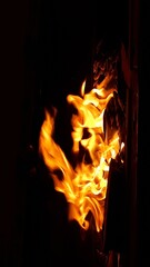 Fototapeta premium fire in the fireplace