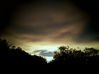 time lapse sunset silhouette