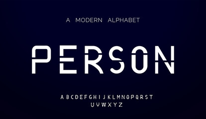 fashion modern alphabet, Typography font vector illustrator