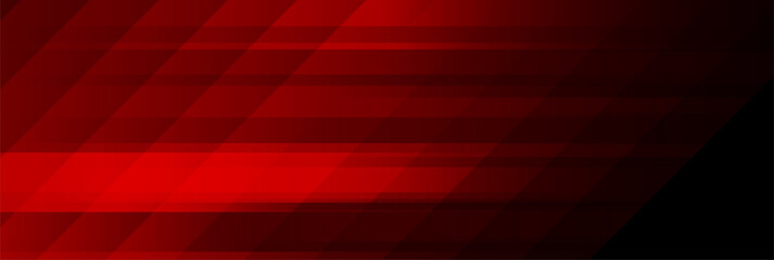 Fototapeta premium Dark red abstract geometric minimal banner. Technology vector background