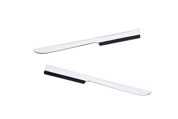 White razor on white background.