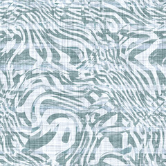 Aegean teal mottled patterned linen texture background. Summer coastal living style home decor fabric effect. Sea gr