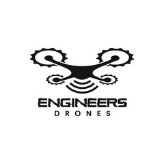 engineers drones logo exclusive design inspiration