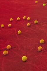 red and yellow balls