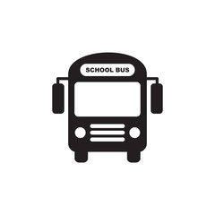 school bus icon symbol sign vector