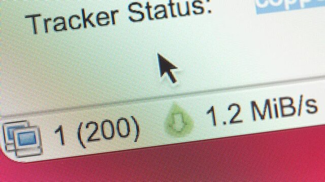 Downloading torrent files on a computer connected to other seeding computers