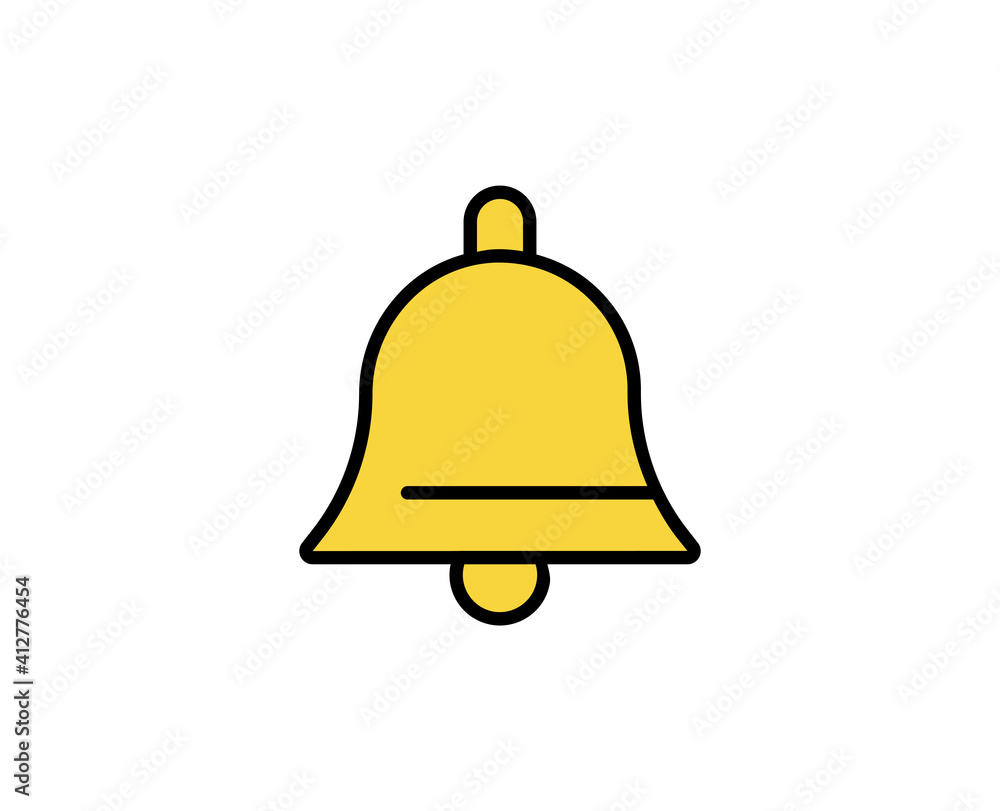 Poster bell line icon. high quality outline symbol for web design or mobile app. thin line sign for design 