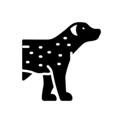Black solid icon for pet
