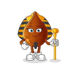 thorny palm ancient egypt cartoon. cartoon mascot vector