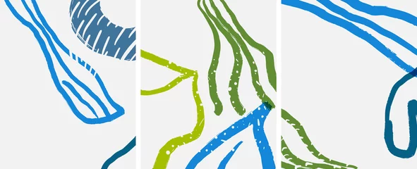 Abstrakte Hintergründe für soziale Medien. Abstrakte handgezeichnete Kritzeleien. Vektorillustration für Abdeckungen, Fahnen, Flieger © antishock