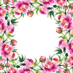  Floral bouquet of peonies