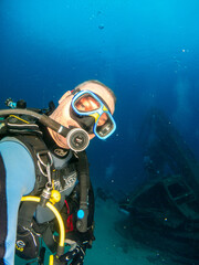 submariner under the ocean
