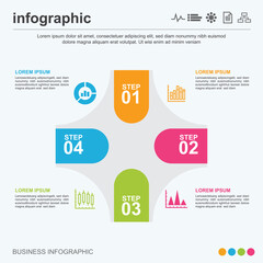 Business infographic template design
