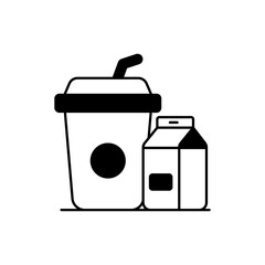  Drink Vector Icon Style Illustration. EPS 10 File