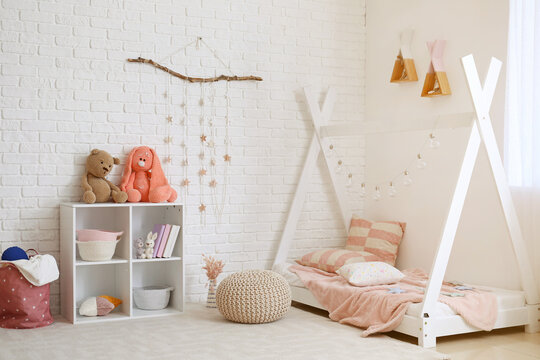Stylish interior of modern children's room