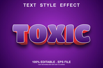 toxic text effect editable